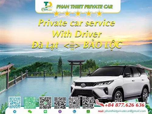 Private Car From Da Lat <=> Bao Loc (private car with driver)